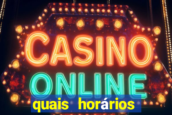 quais horários para jogar fortune tiger