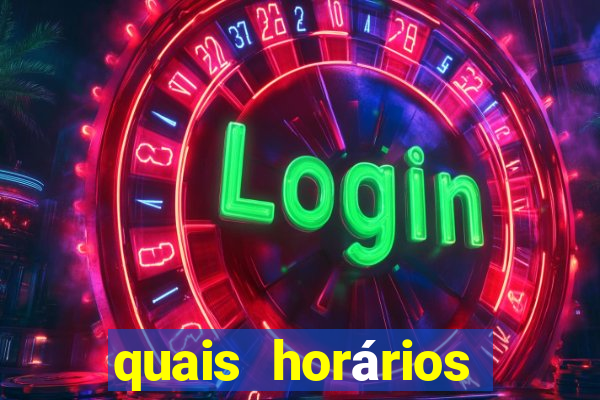 quais horários para jogar fortune tiger