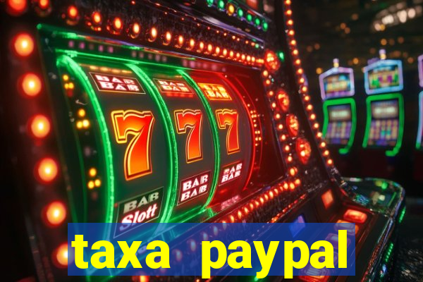 taxa paypal recebimento internacional