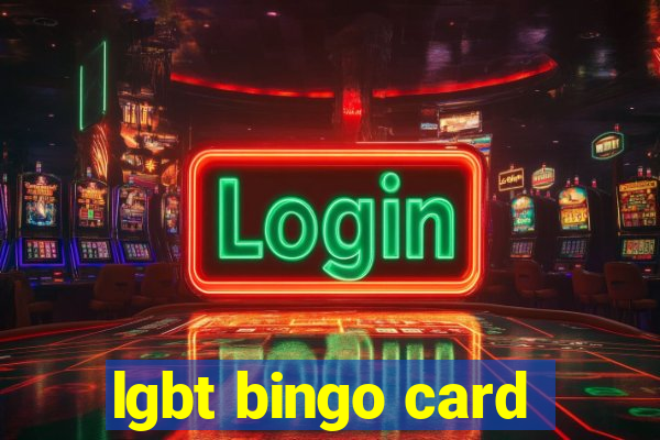 lgbt bingo card