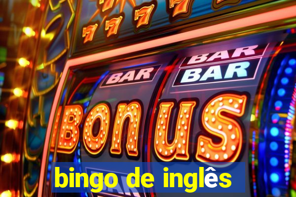 bingo de inglês