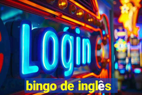 bingo de inglês