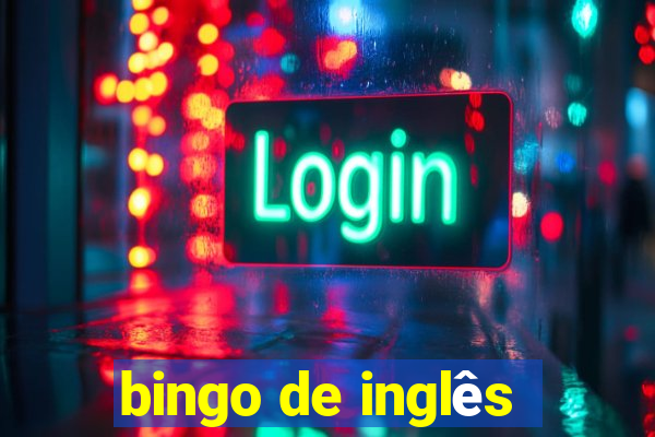 bingo de inglês