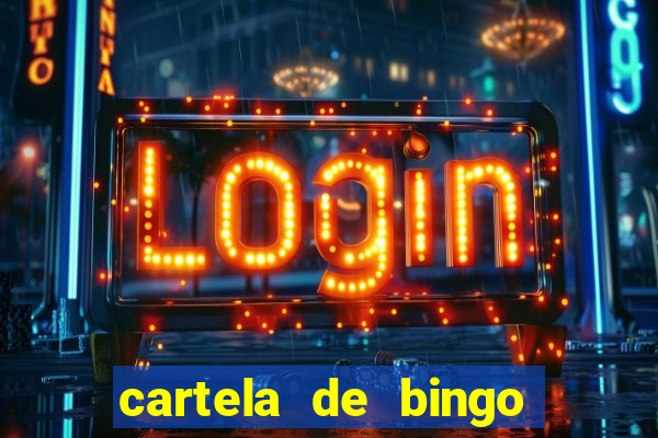 cartela de bingo até 30