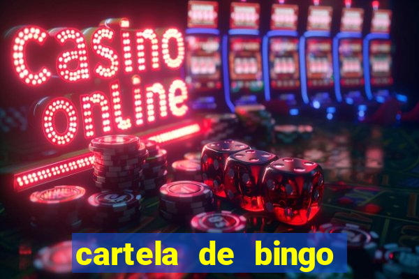 cartela de bingo até 30