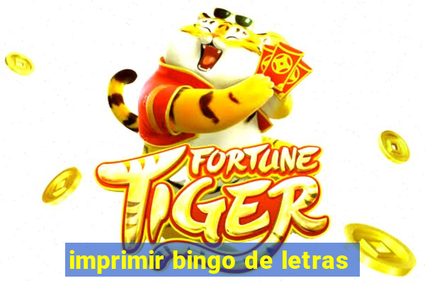 imprimir bingo de letras