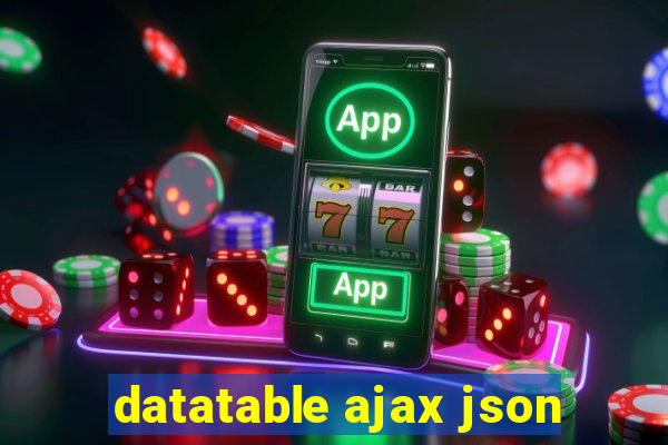 datatable ajax json