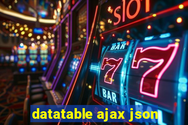 datatable ajax json