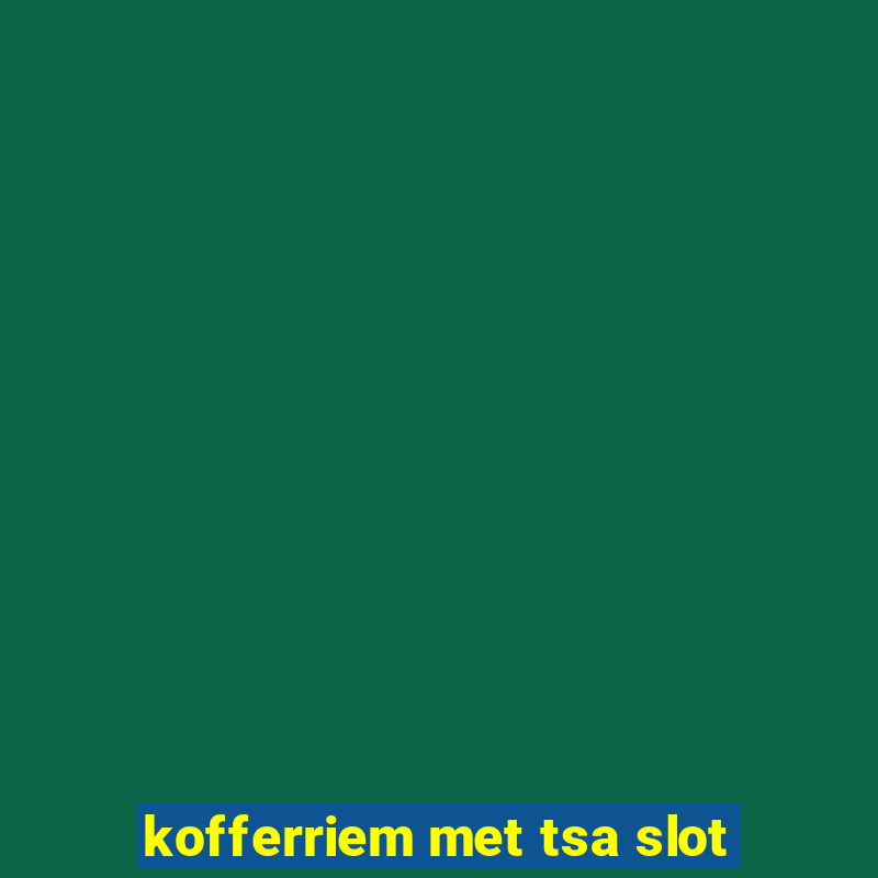 kofferriem met tsa slot