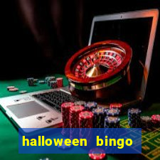 halloween bingo cards with numbers