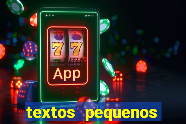 textos pequenos para alfabetizar