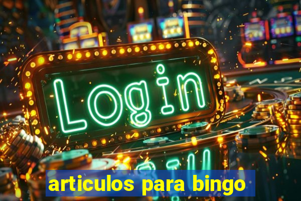 articulos para bingo