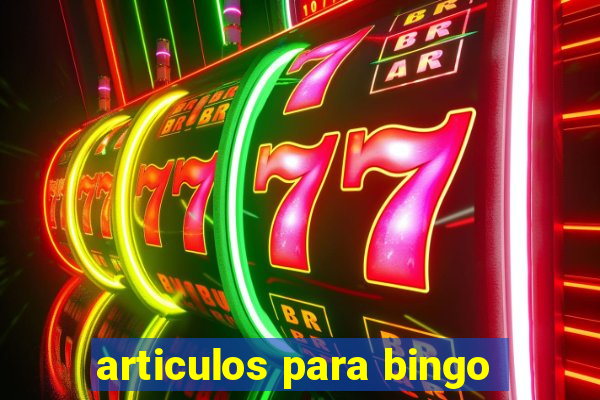 articulos para bingo