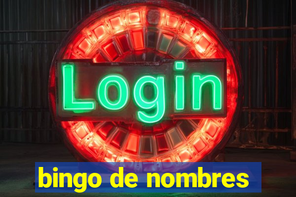 bingo de nombres