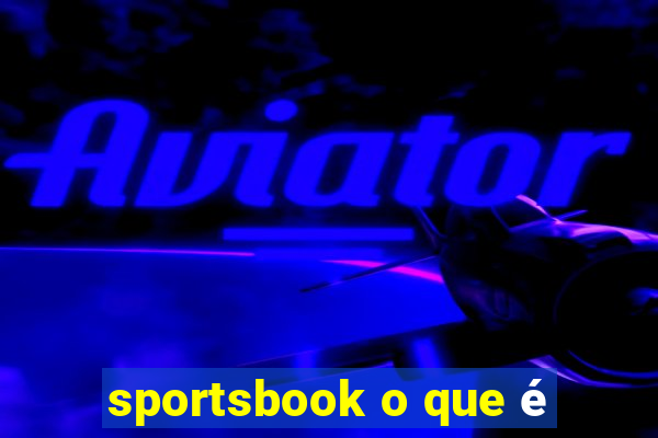 sportsbook o que é