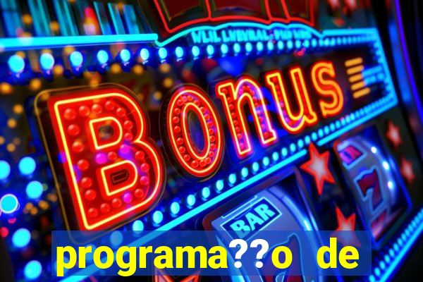 programa??o de jogos de futebol