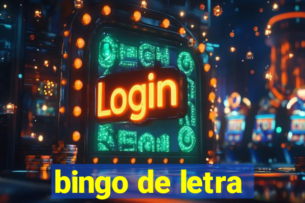 bingo de letra