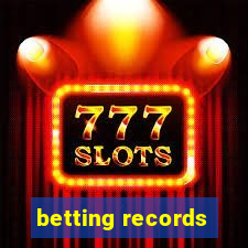 betting records