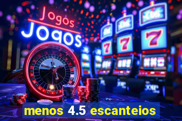 menos 4.5 escanteios