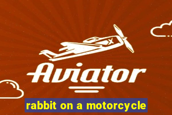 rabbit on a motorcycle