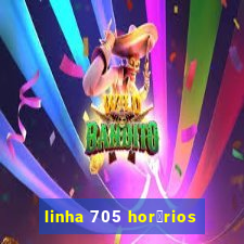 linha 705 hor谩rios