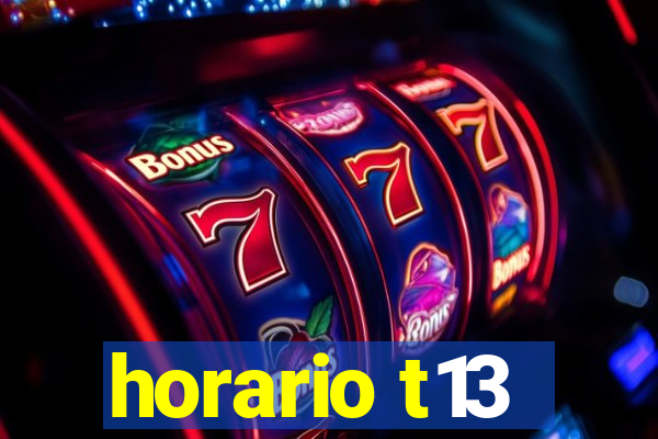 horario t13