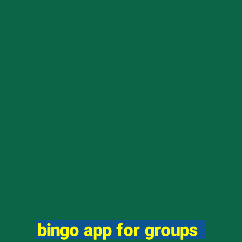 bingo app for groups