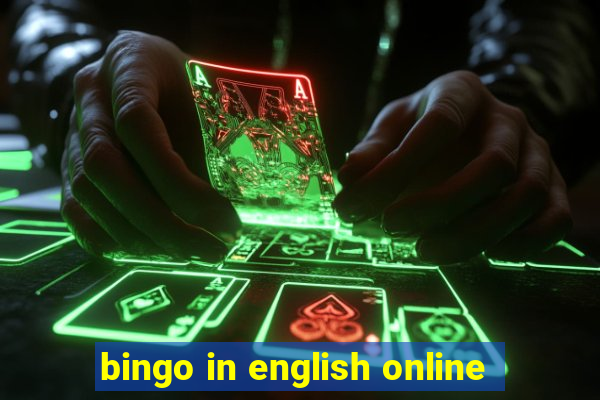 bingo in english online