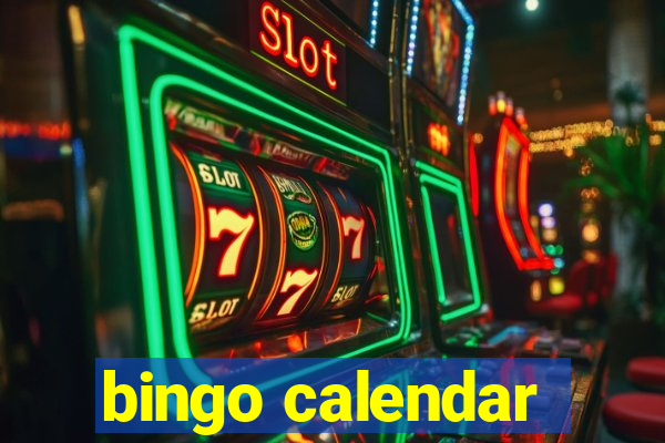 bingo calendar