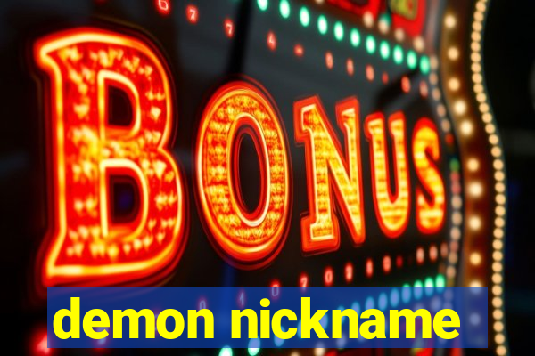 demon nickname