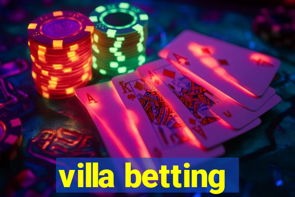 villa betting