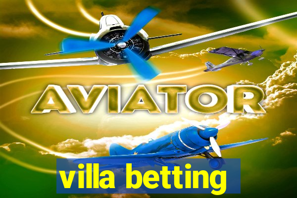 villa betting