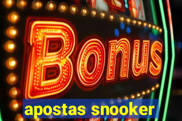 apostas snooker