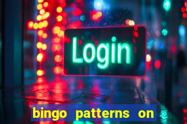 bingo patterns on slot machines