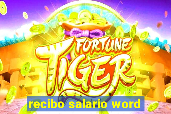 recibo salario word