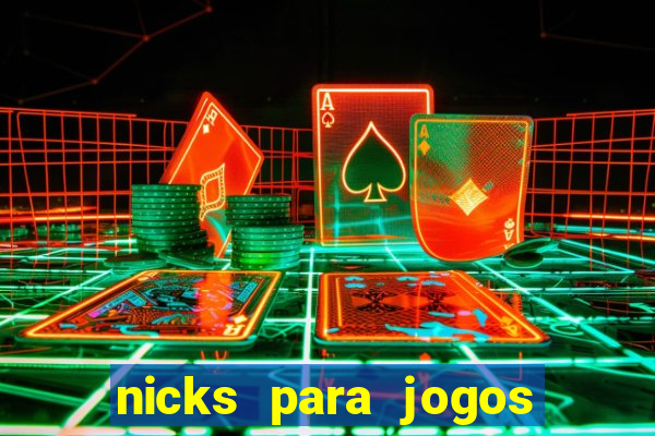 nicks para jogos de tiro