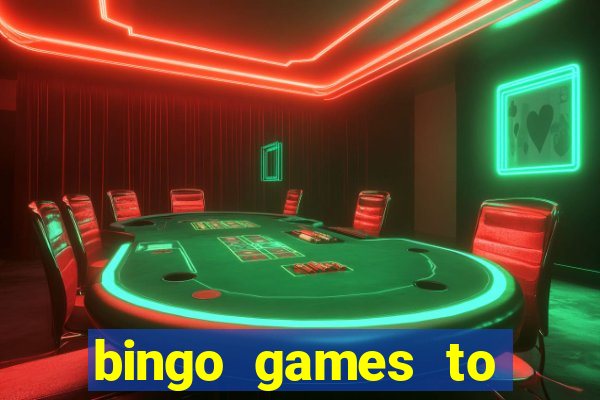 bingo games to play for free