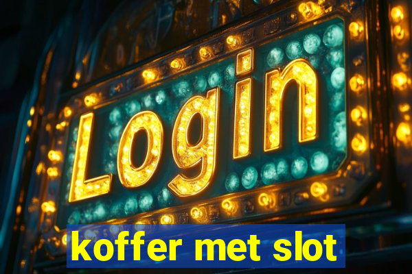 koffer met slot