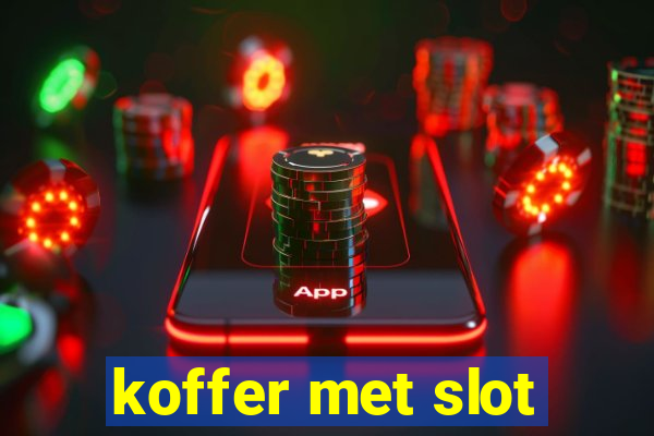 koffer met slot