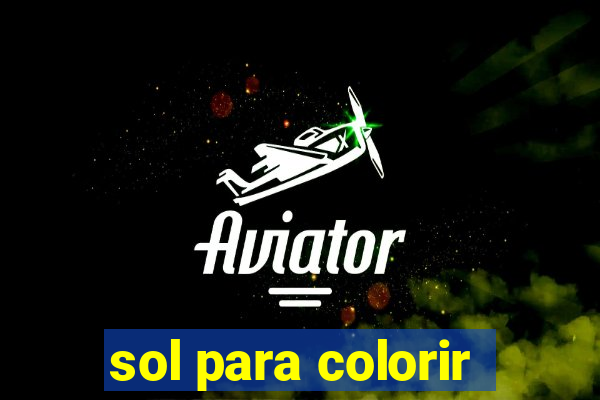 sol para colorir