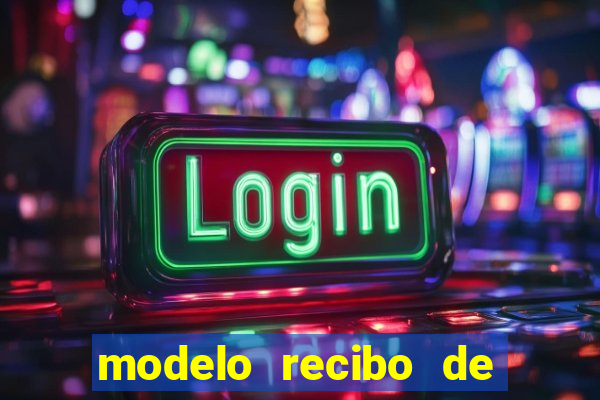 modelo recibo de pagamento autonomo