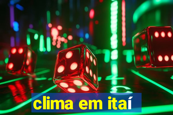 clima em itaí