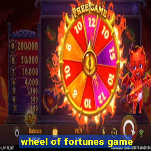 wheel of fortunes game