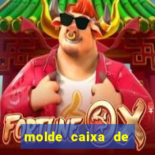 molde caixa de baralho png