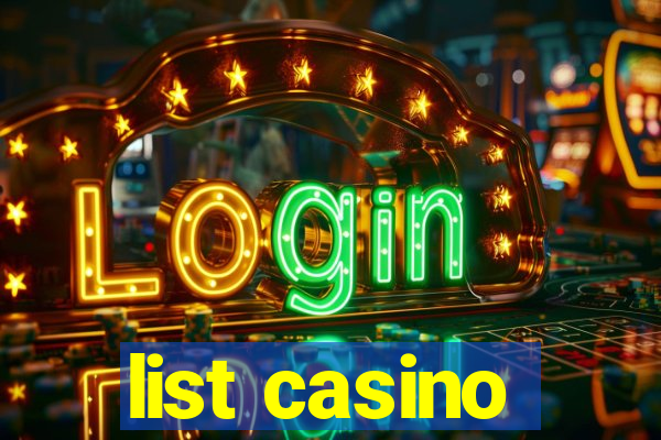 list casino