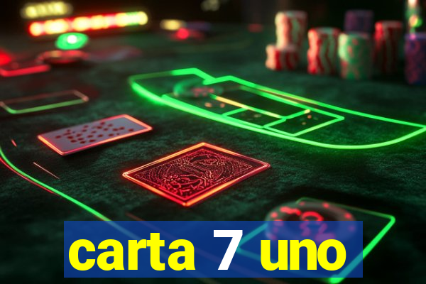 carta 7 uno