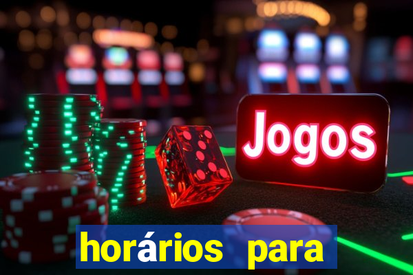 horários para jogar fortune tiger