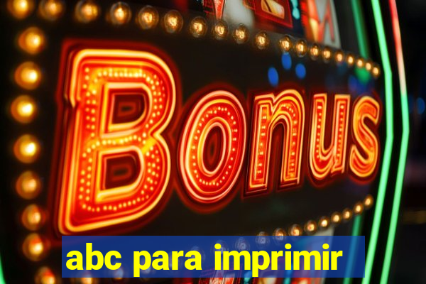 abc para imprimir