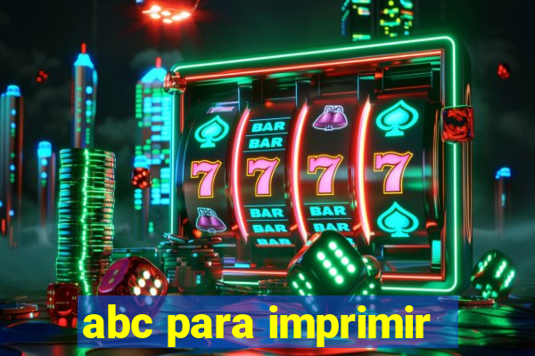 abc para imprimir