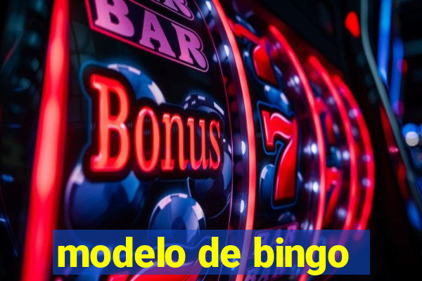 modelo de bingo